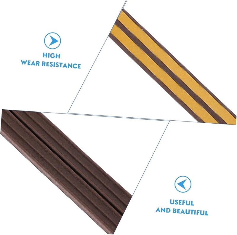Brown EPDM Adhesive Door Seal Trim Tape for Windows and Doors Easy Cut Long - Image 4